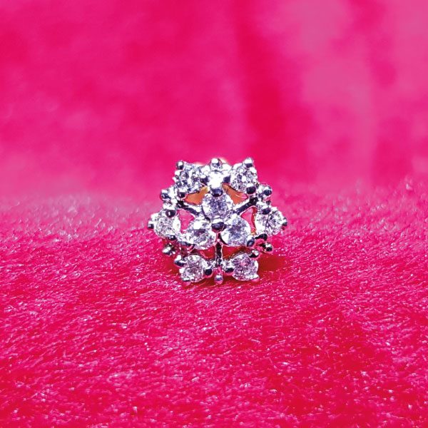Diamond Nosepin - Gems Jewellers & Gems Stone 01