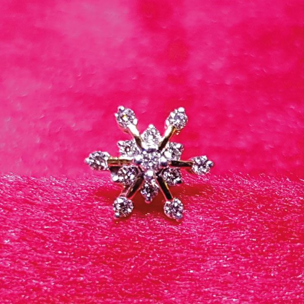 Diamond Nosepin - Gems Jewellers & Gems Stone