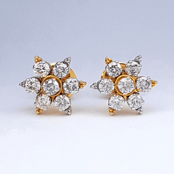 Latest Diamond Earring Tops Design - ডায়মন্ড বা হীরার কানের দুল