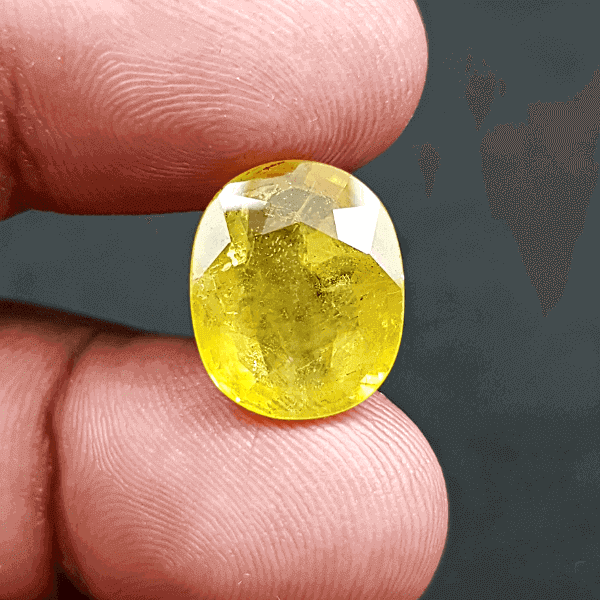 An Original Natural Bangkok (Thailand) Yellow Sapphire (Pokhraj Pathor) Stone Price In Bangladesh - অরিজিনাল ব্যাংকক (থাইল্যান্ড) পোখরাজ পাথরের দাম