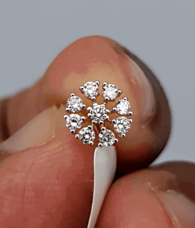 Latest Tangle Diamond Nose Pin (নোজপিন) Design Price In 2021 - নিউ কালেকশন ডায়মন্ডের নাকফুলের ডিজাইন ও দাম ২০২১