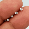 Triangle Shape Solitaire Single Stone Diamond Nosepin - 4 size