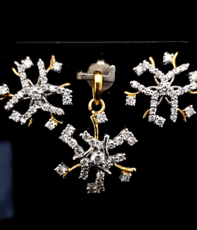 Latest Diamond Pendant Set (Earring, Locket) Design & Price - ডায়মন্ড বা হীরার লকেট সেটের দাম ও ডিজাইন