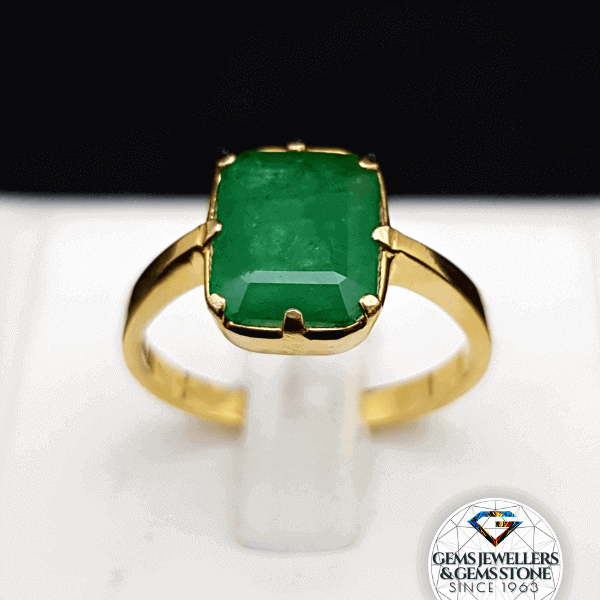 2.80 CTS. Natural original Zambian Emerald Panna Stone Ring Price in Bangladesh - অরিজিনাল জাম্বিয়ান পান্না পাথরের রিং দাম